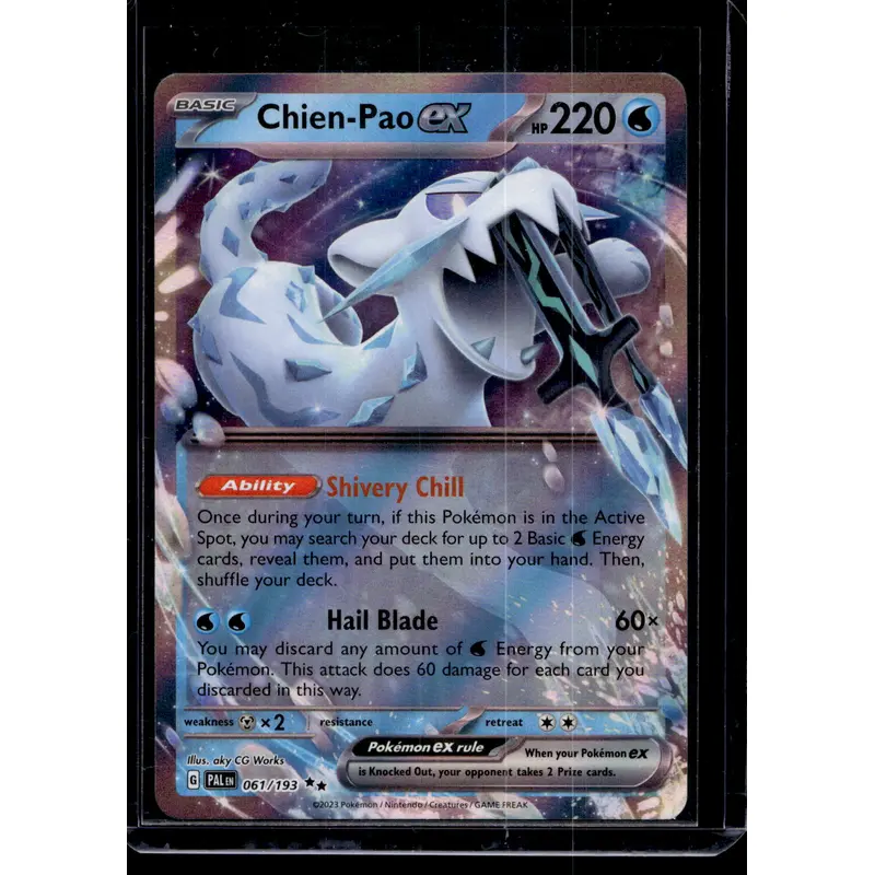 2023 Pokemon - Scarlet & Violet - Paldea Evolved - Chien-Pao ex #061