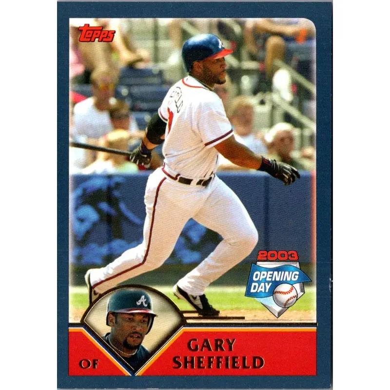 2003 Topps Opening Day Mini Stickers Gary Sheffield #NNO