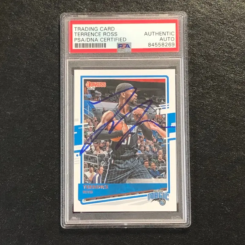 2020-21 Panini Donruss #50 Terrence Ross Signed Card AUTO PSA Slabbed Magic