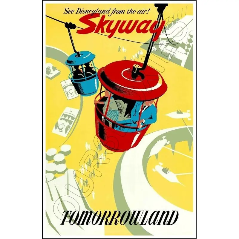 Disneyland Skyway Poster 11X17 - 1282