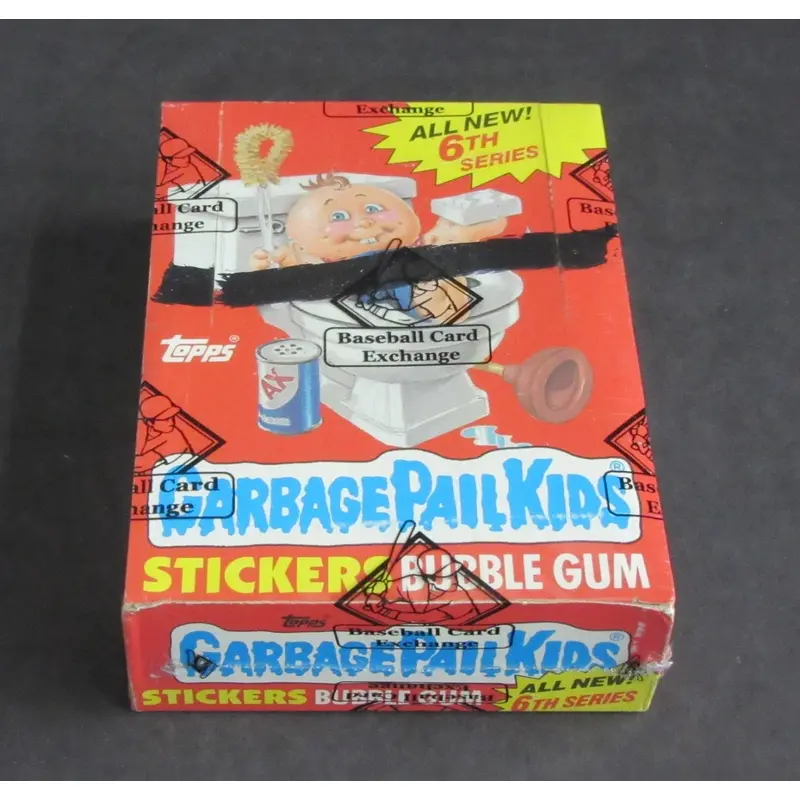 1986 Topps Garbage Pail Kids Series 6 Unopened Wax Box (w/ price) (X-Out) (Poster) (BBCE)