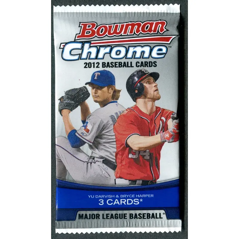2012 Bowman Chrome Baseball Unopened Pack (Retail) (3)