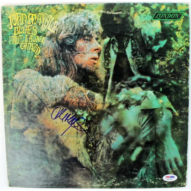John Mayall Blues From Laurel Canyon Signed Album Cover W/ Vinyl PSA/DNA #S80785