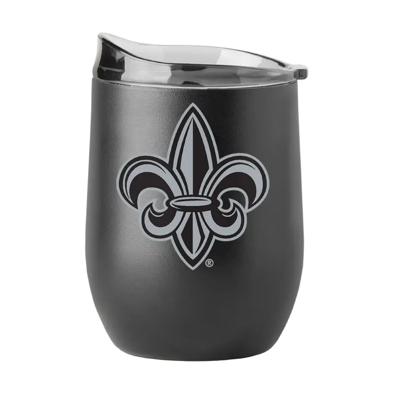 LA Lafayette GunMetal 16oz Black Powder Curved Beverage
