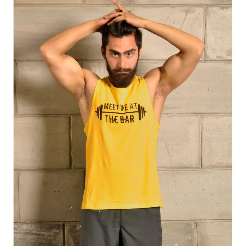 Men"s MMATB Tank Top ( Musturd)Wod Armour | Kibi Sports