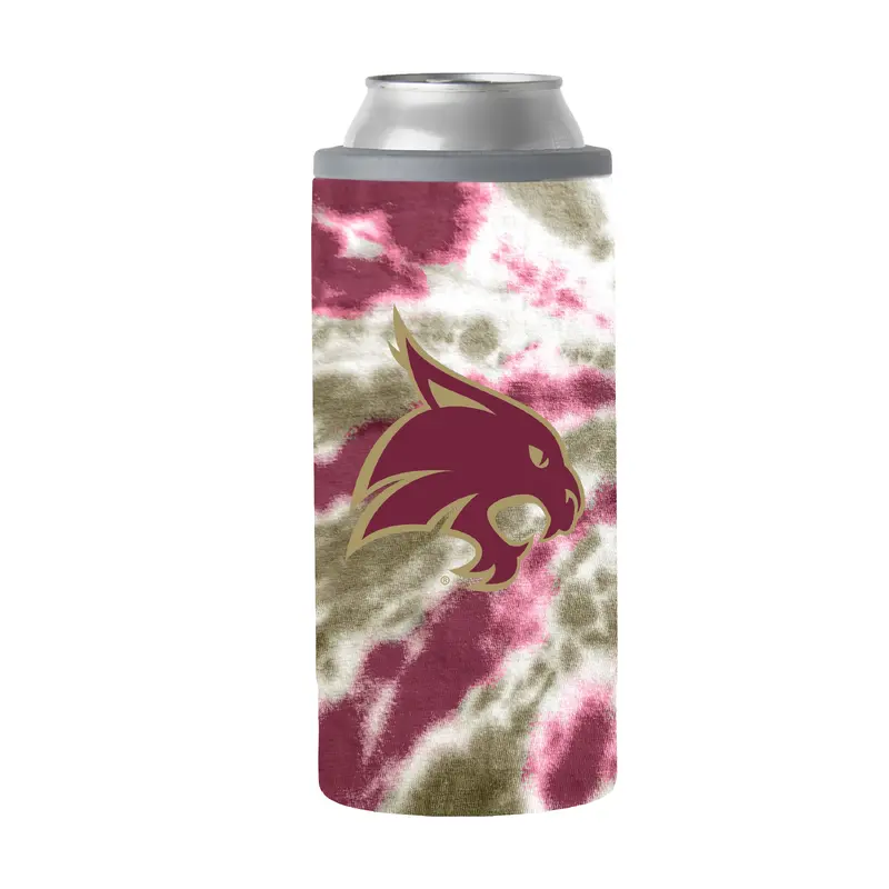 Texas State 12oz Tie Dye Slim Can Coolie