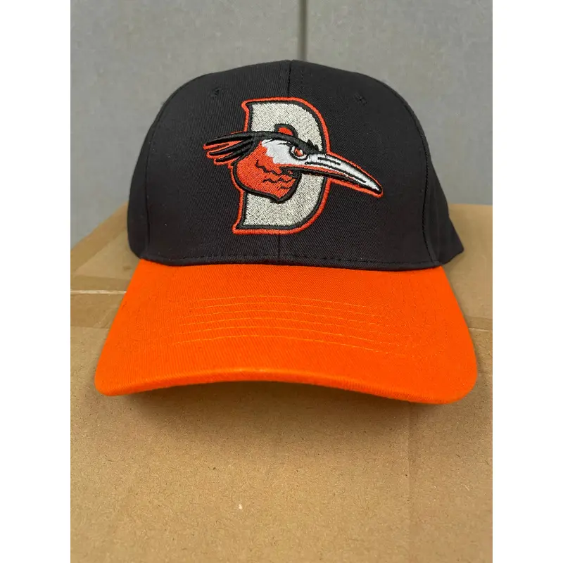 Black/Orange Road Logo D-Bird Adjustable Cap