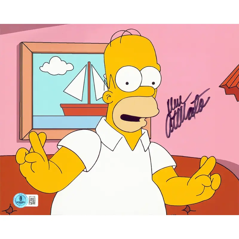 Dan Castellaneta The Simpsons Signed 8x10 Horizontal Photo BAS #BP71706