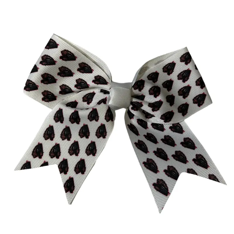 White Fresno Grizzlies Hair Bow