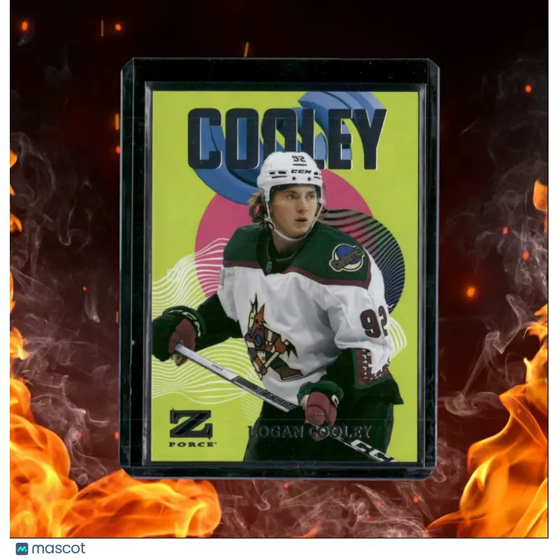 2023-24 SkyBox Metal Universe Logan Cooley Z-Force Rookie #43