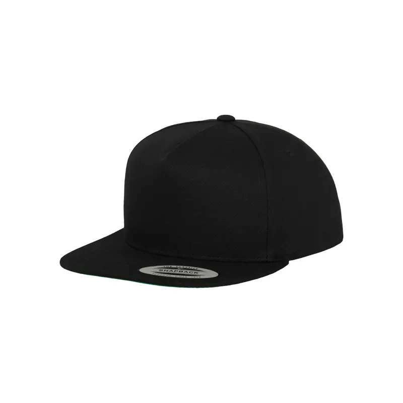 Classic 5-Panel Snapback - Black