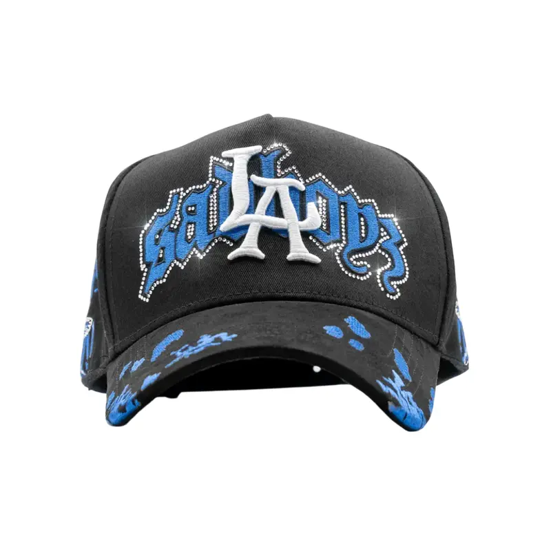 DANDY HATS X SAD BOYZ BLUE ANGELS COLLAB BLACK SNAPBACK HAT DANLASAD BLK
