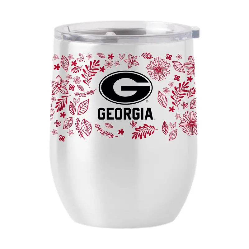 Georgia 16oz Botanical Stainless Curved Beverage