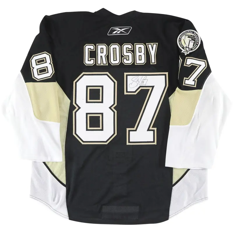 Sidney Crosby Signed 2010 Pittsburgh Penguins Team Issued Jersey PSA & Team LOA