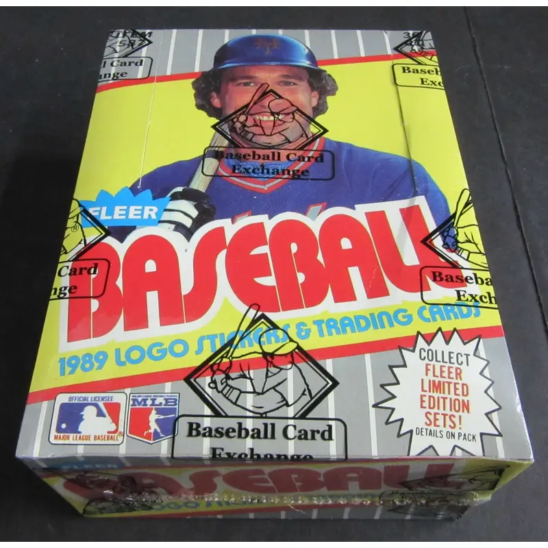 1989 Fleer Baseball Unopened Wax Box (FASC) (Code 90542)