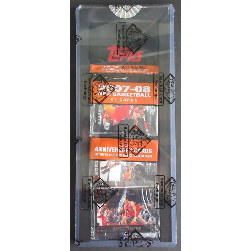 2007/08 Topps Basketball Unopened Rack Pack (Durant Back #1) (BBCE)