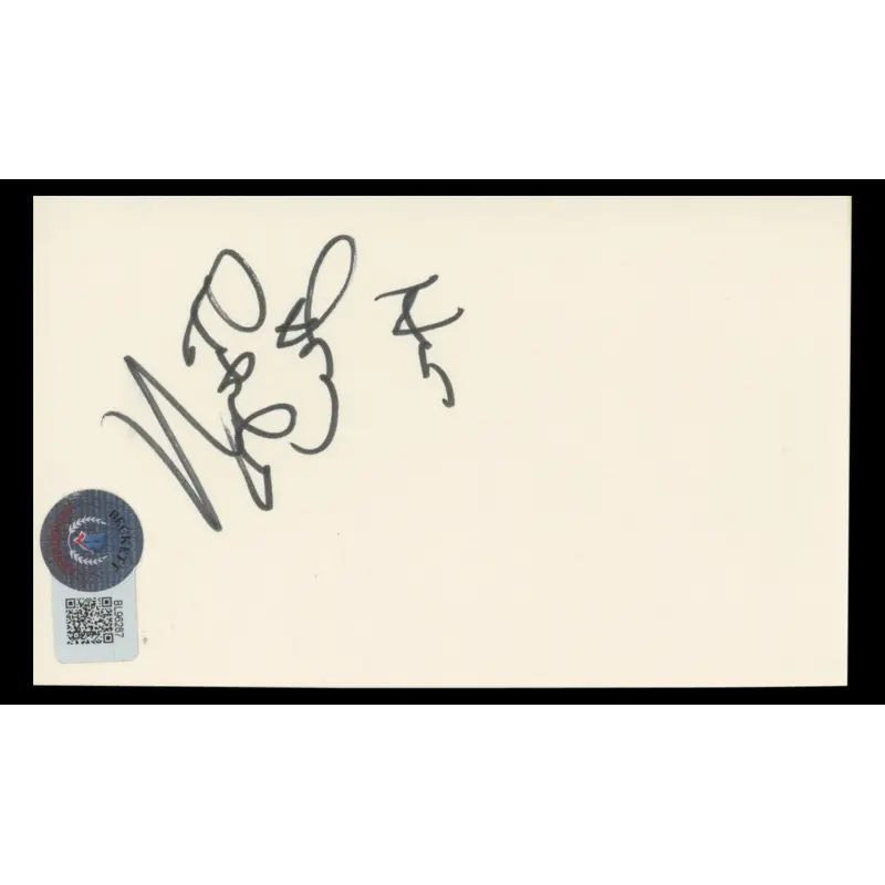 Don Rickles Run Silent, Run Deep Authentic Signed 3x5 Index Card BAS #BL96287