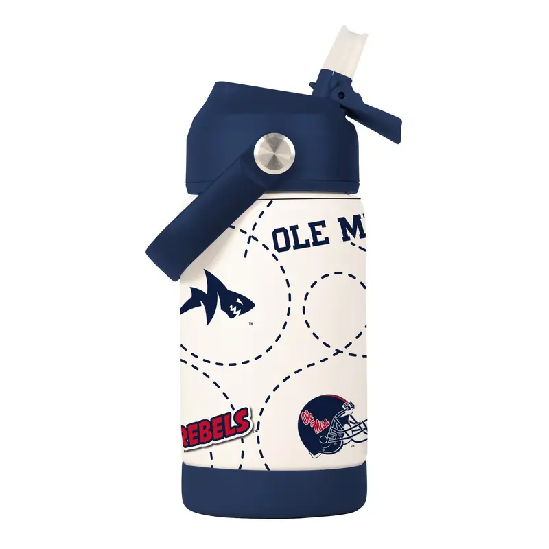 Ole Miss 12oz Mascot SS Kids Bottle