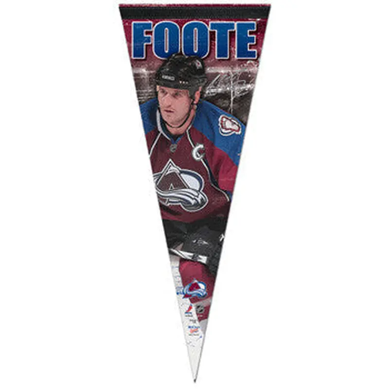 Adam Foote "Signature" Colorado Avalanche Premium Felt Collector's Pennant (LE /2010)