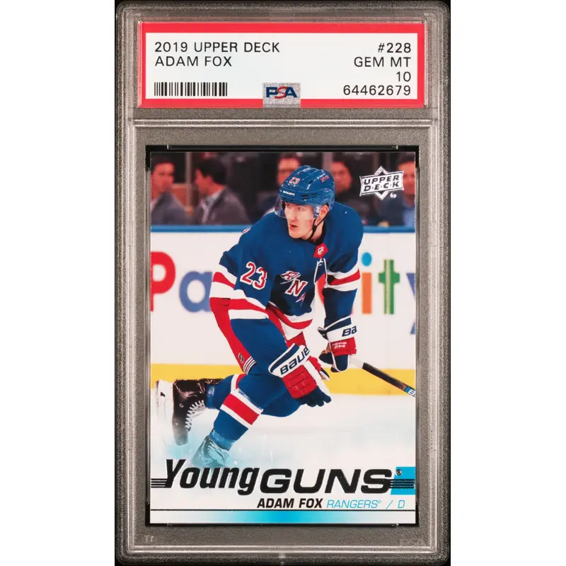 Adam Fox 2019 Upper Deck #228 PSA 10 Gem Mint