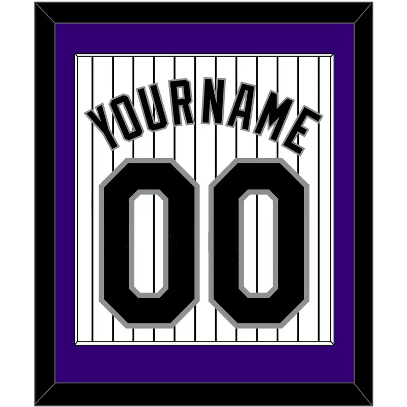 Colorado Name & Number - Home White Pinstripes - Single Mat 1