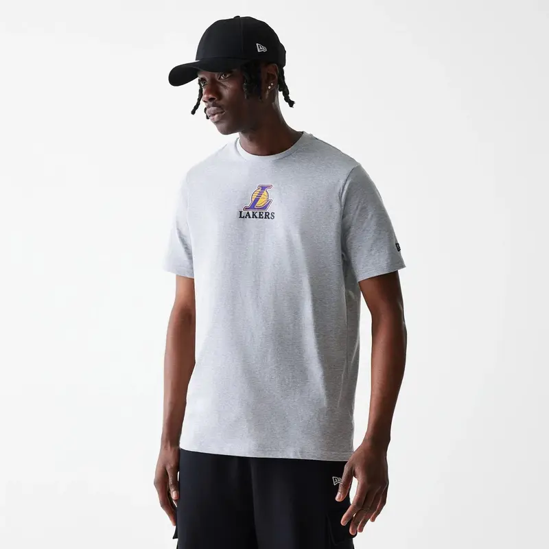 LA Lakers NBA Logo Grey T-Shirt