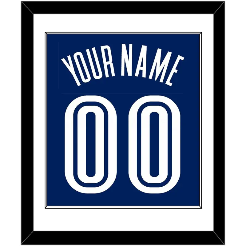 Villanova Basketball Name & Number - Road Blue (2005-2007) - Single Mat 1