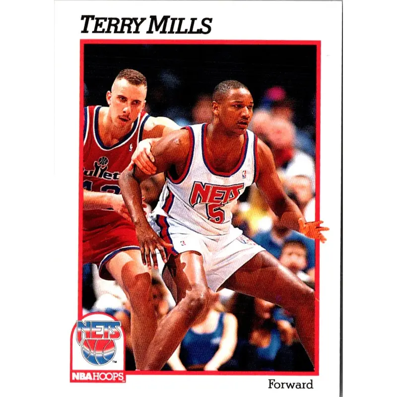 1991 Hoops Terry Mills #401 Rookie