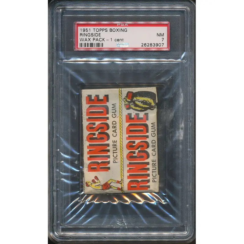 1951 Topps Ringside Boxing Unopened 1 Cent Pack PSA 7