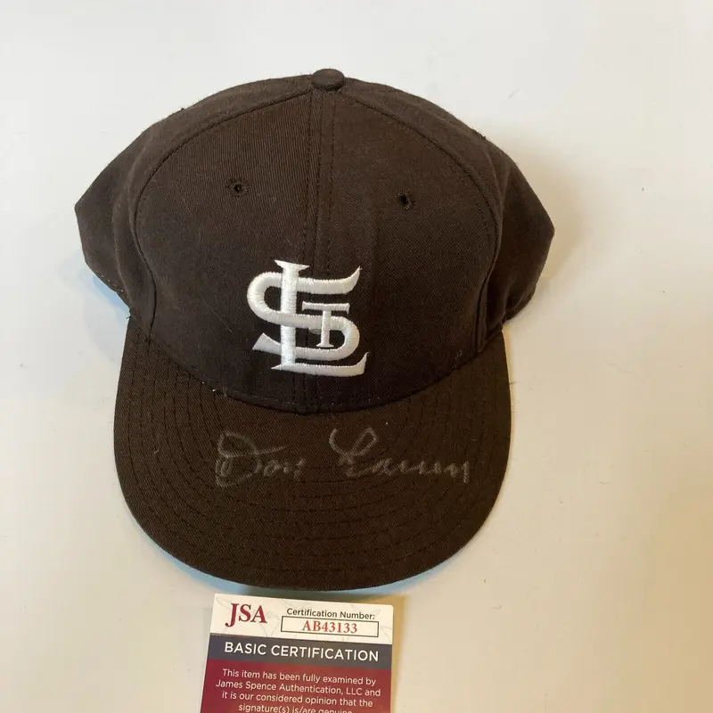 Don Larsen Signed Authentic St Louis Browns Baseball Hat JSA COA