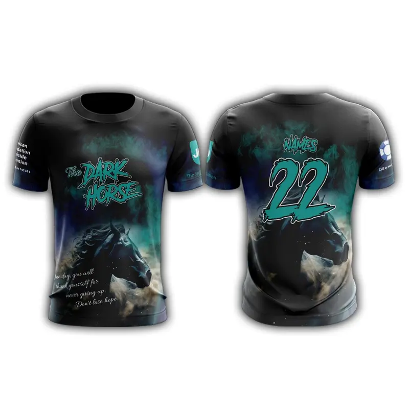 Dark Horse - Suicide Prevention Awareness Short Sleeve Jersey (Customized Buy-In)