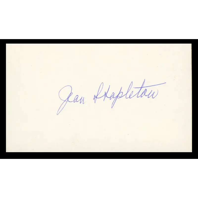 Jean Stapleton All In The Family Authentic Signed 3x5 Index Card BAS #BN33240