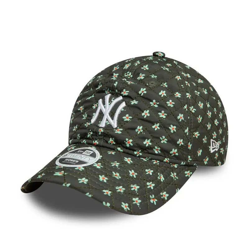 New York Yankees Womens Floral Green 9TWENTY Adjustable Cap