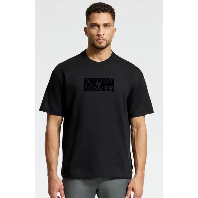 PSYCHO BUNNY TSHIRT MEN B6U110E200 BLK