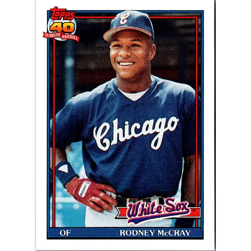 1991 Topps Rodney McCray #523 Rookie