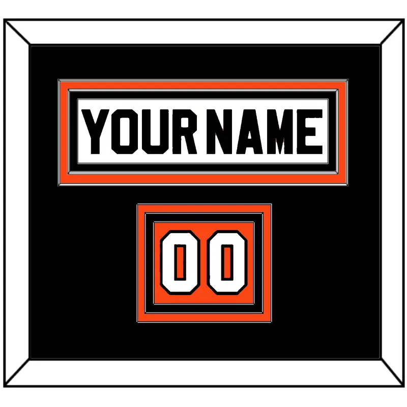 Philadelphia Nameplate & Number (Shoulder) - Road White (2007-2010) - Triple Mat 5