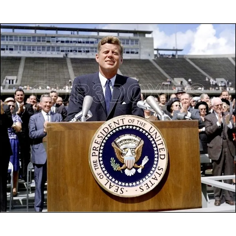 President John F Kennedy 8X10 Photo - 1962 Rice University - 42