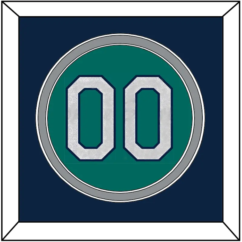 Seattle Number - Alternate Home Green - Double Mat 2