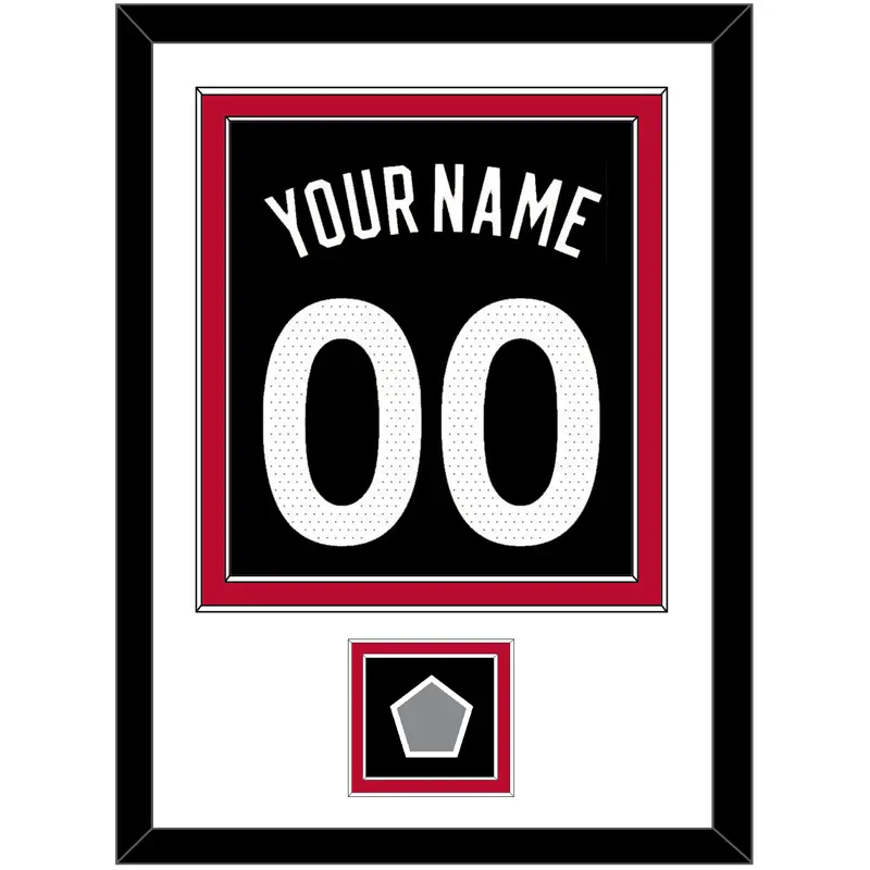 Toronto Name & Number With Champions Patch - Black Statement (2015-2020) - Double Mat 1