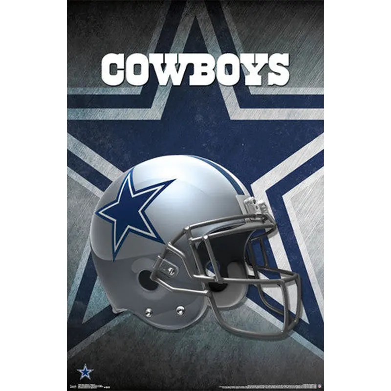 Dallas Cowboys Official NFL Football Team Helmet Logo Poster - Trends International