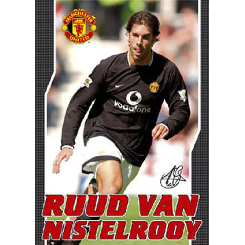 Ruud Van Nistelrooy "Road Warrior" Manchester United FC Poster - GB 2003