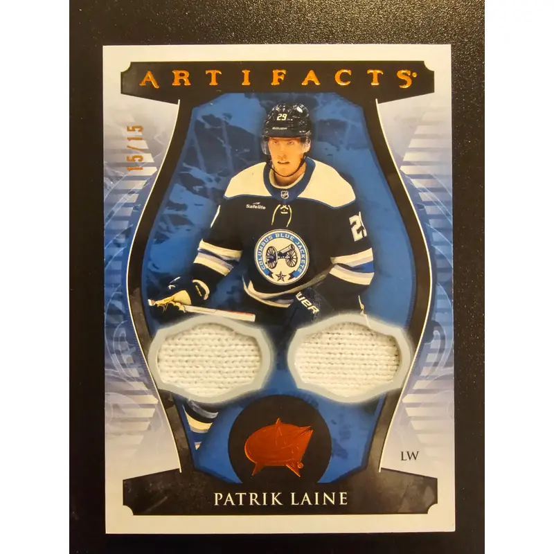 2023-24 Artifacts Materials Orange Patrik Laine #29 /15