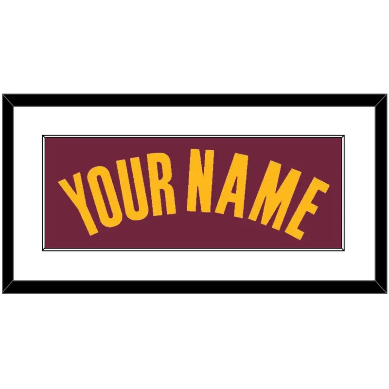 Cleveland Name - Road Red (2010-2017) - Single Mat 1