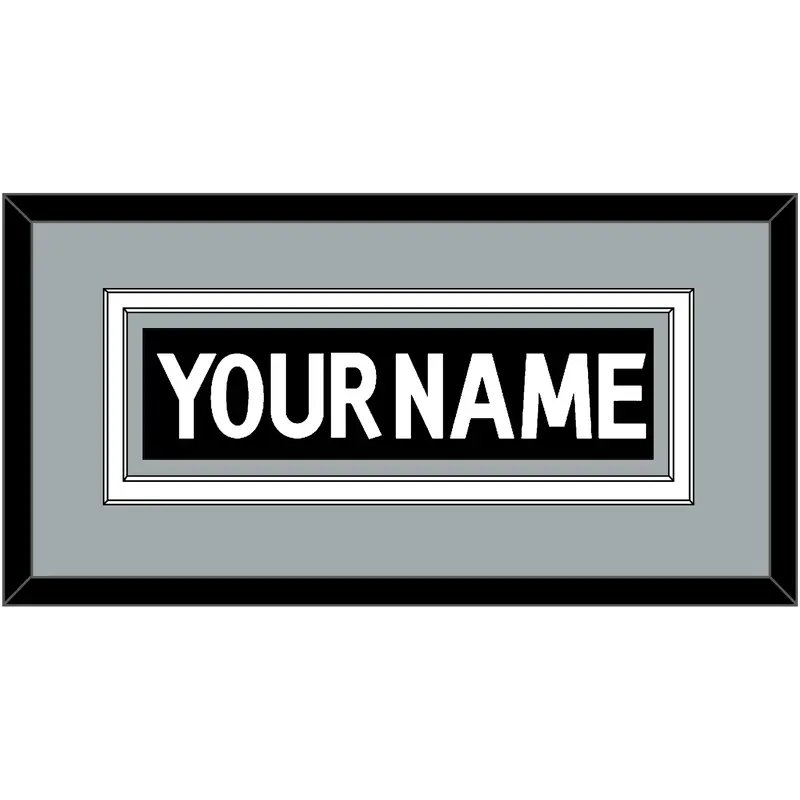 Los Angeles Nameplate - Home Black (2011-2017) - Double Mat 3