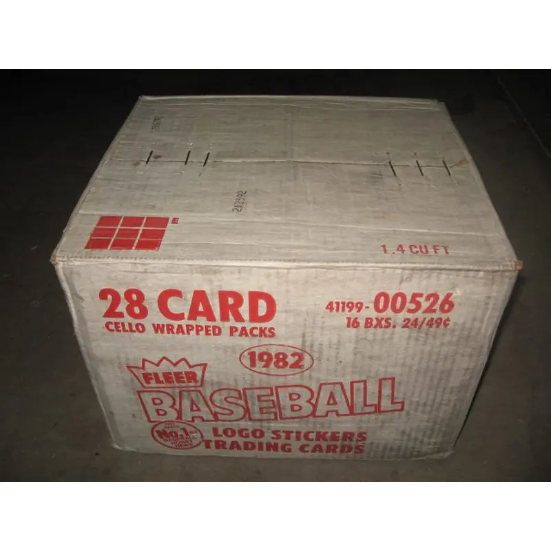 1982 Fleer Baseball Cello Case (16 Box) (Authenticate)