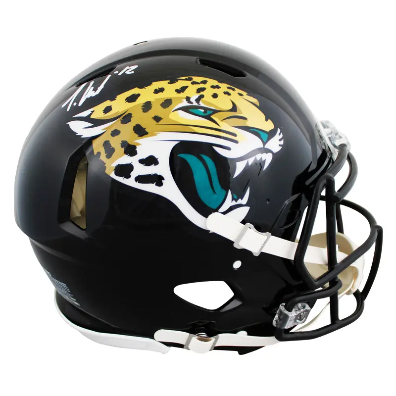 Jaguars Travis Hunter Signed Full Size Speed Proline Helmet BAS Witnessed