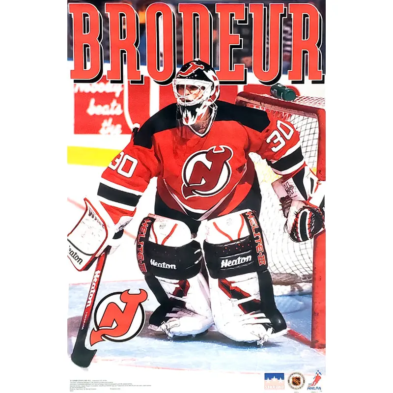 Martin Brodeur "Action" (1995) New Jersey Devils Poster - Starline Inc.