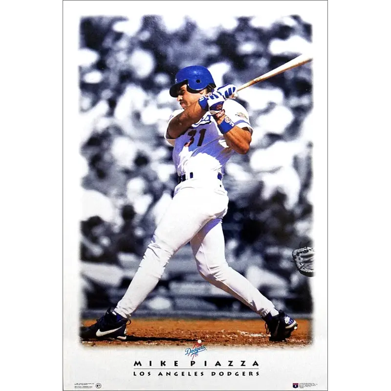 Mike Piazza "Diamond Classic" Los Angeles Dodgers Poster - Costacos Brothers 1996
