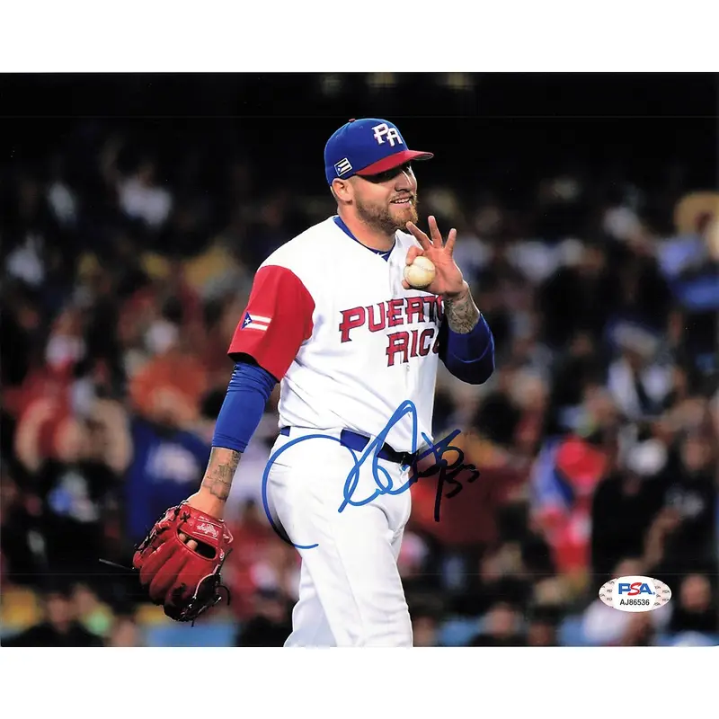 HECTOR SANTIAGO signed 8x10 photo PSA/DNA Puerto Rico Autographed