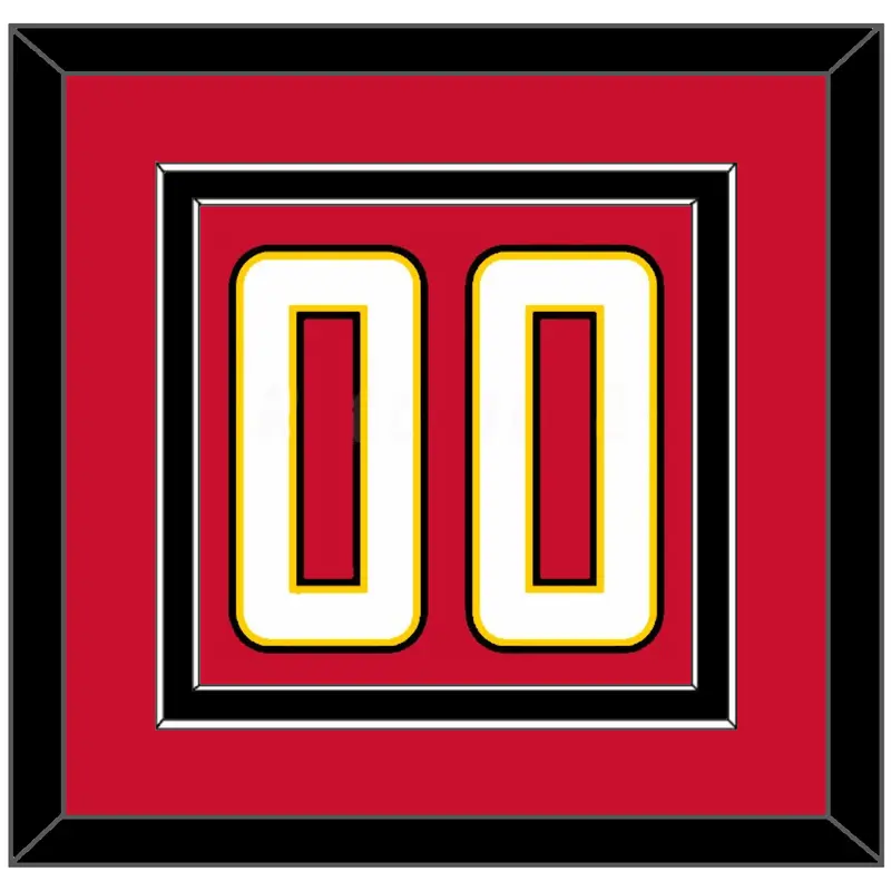 Maryland Basketball Number - Road Red (2013-2015) - Double Mat 2